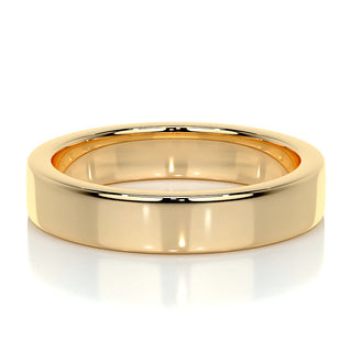 Polished Finish Yellow Gold Classic Men's Band 8