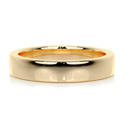 Polished Finish Yellow Gold Classic Men's Band 1