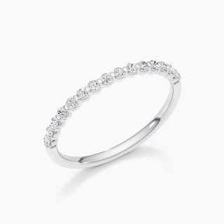 0.3 CT Round Half Eternity CVD EF/VVS Diamond Wedding Band 3