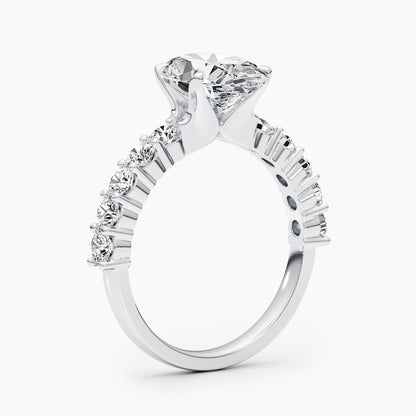 2.79 CT Oval Solitaire CVD E/VS Diamond Engagement Ring 3