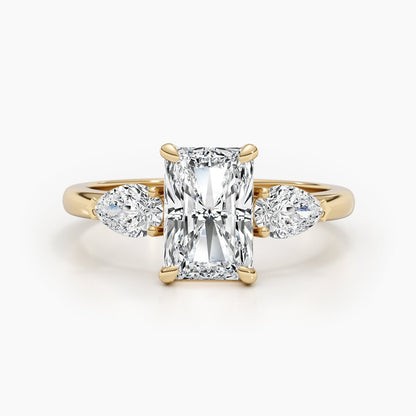 2.62 CT Radiant Solitaire CVD E/VS Diamond Engagement Ring 4