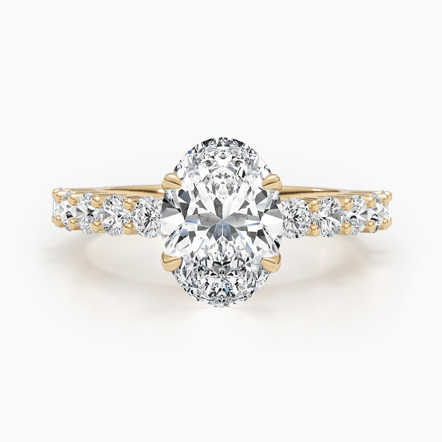 2.79 CT Oval Solitaire CVD E/VS Diamond Engagement Ring 4