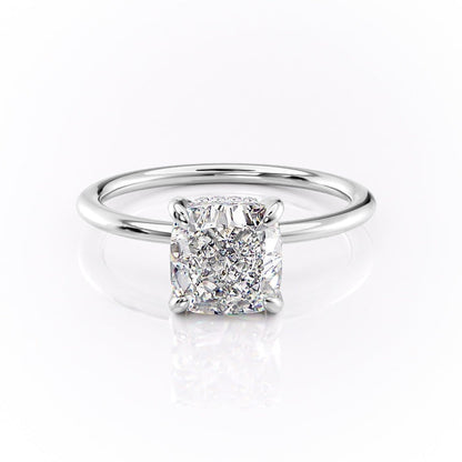 2.54 CT Cushion Cut Solitaire Moissanite Engagement Ring 10