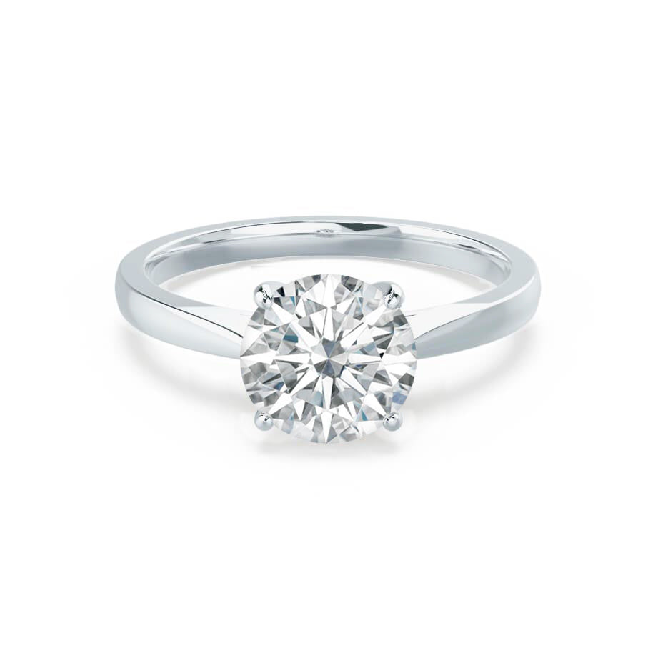 1.20 CT Round Shaped Moissanite Solitaire Engagement Ring 7