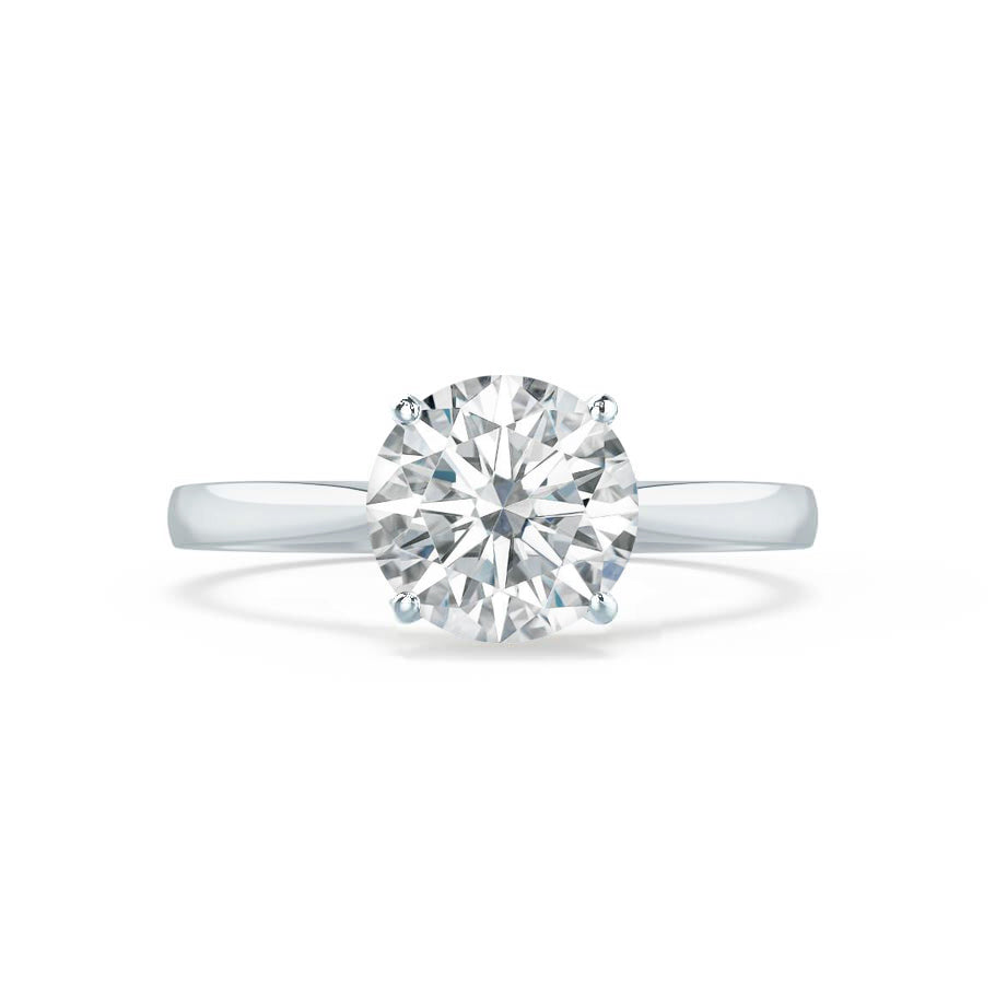 1.20 CT Round Shaped Moissanite Solitaire Engagement Ring 10