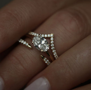 1.0 CT Oval Solitaire CVD F/VS2 Diamond Engagement Ring 11