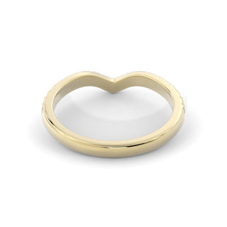 0.21 CT Round Curved EF/VS1 Diamond Engagement Ring 5