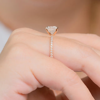 2.03 CT Cushion Hidden Halo E/VS2 Diamond Engagement Ring 5