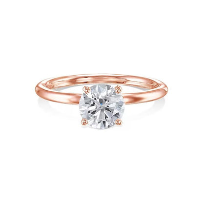 1.0 CT Round Solitaire CVD F/VS1 Diamond Engagement Ring 7