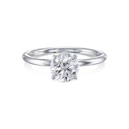 1.0 CT Round Solitaire CVD E/VS1 Diamond Engagement Ring 6