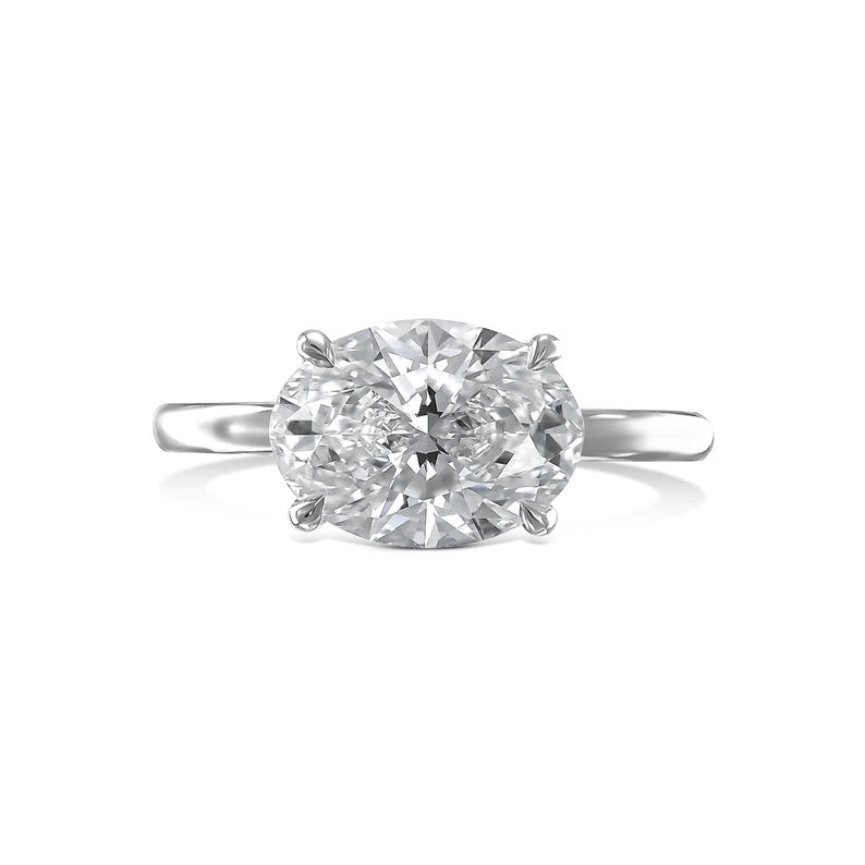 2.50 CT Oval Solitaire CVD E/VS2 Diamond Engagement Ring 4