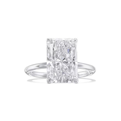 5.0 CT Radiant Solitaire CVD F/VS1 Diamond Engagement Ring 1