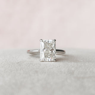 4.0 CT Radiant Solitaire Style Moissanite Engagement Ring 4