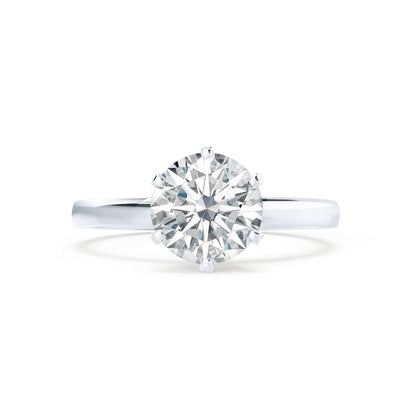 1.50 CT Round Shaped Moissanite Solitaire Engagement Ring 8