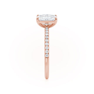 1.75 CT Emerald & 1.20 CT Pear Moissanite Two Stones Engagement Ring 3