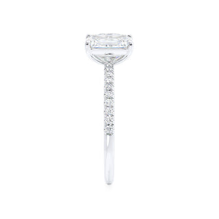 1.75 CT Emerald & 1.20 CT Pear Moissanite Two Stones Engagement Ring 3