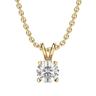 0.75 CT Round Solitaire CVD F/VS Diamond Necklace 7