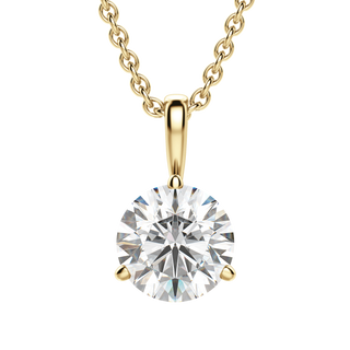 0.50 CT Round Solitaire CVD F/VS Diamond Necklace 9
