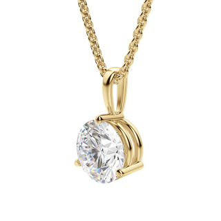 0.50 CT Round Solitaire CVD F/VS Diamond Necklace 11