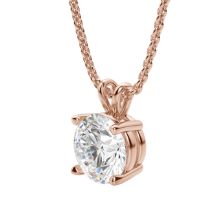 0.75 CT Round Solitaire CVD F/VS Diamond Necklace 11