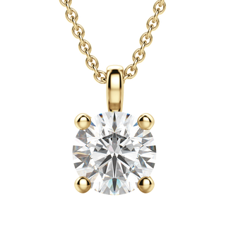0.50 CT Round Solitaire CVD F/VS Diamond Necklace 7