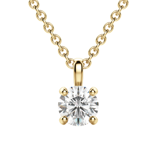 0.50 CT Round Solitaire CVD F/VS Diamond Necklace 29