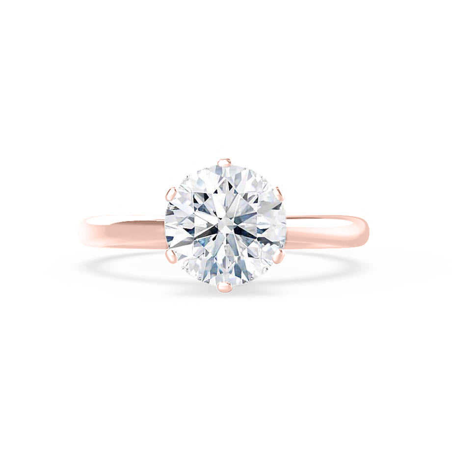 1.50 CT Round Shaped Moissanite Solitaire Engagement Ring 9