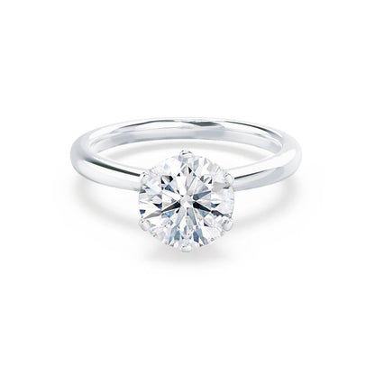 1.50 CT Round Shaped Moissanite Solitaire Style Engagement Ring 7