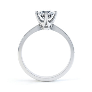 1.50 CT Round Shaped Moissanite Solitaire Engagement Ring 8