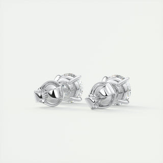 1.0 CT Round Solitaire CVD G/VS Diamond Earrings 1