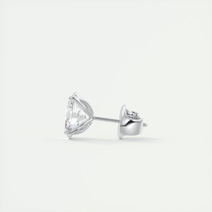 1.0 CT Oval Solitaire CVD G/VS Diamond Earrings 4