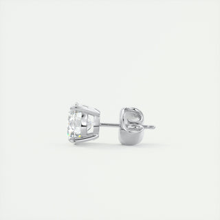 1.0 CT Round Solitaire CVD G/VS Diamond Earrings 3