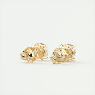 1.0 CT Round Solitaire CVD G/VS Diamond Earrings 6